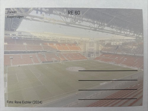 RE 60 - Parken - Kopenhagen - Stadion Postkarte - Bild 2 von 2