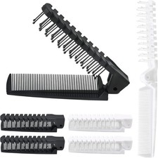 Travel Foldable Brush b, Anti-Static Hair b, Double Headed, Plastic,