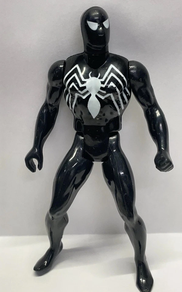 Vtg 1984 Marvel Secret Wars Spider Man Black Venom Costume Action Figure w/Card - Image 2 of 4