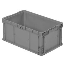 Orbis Nxo2415-11.5 Gray Solid & Stackable Straight Wall Storage Container, 13.3