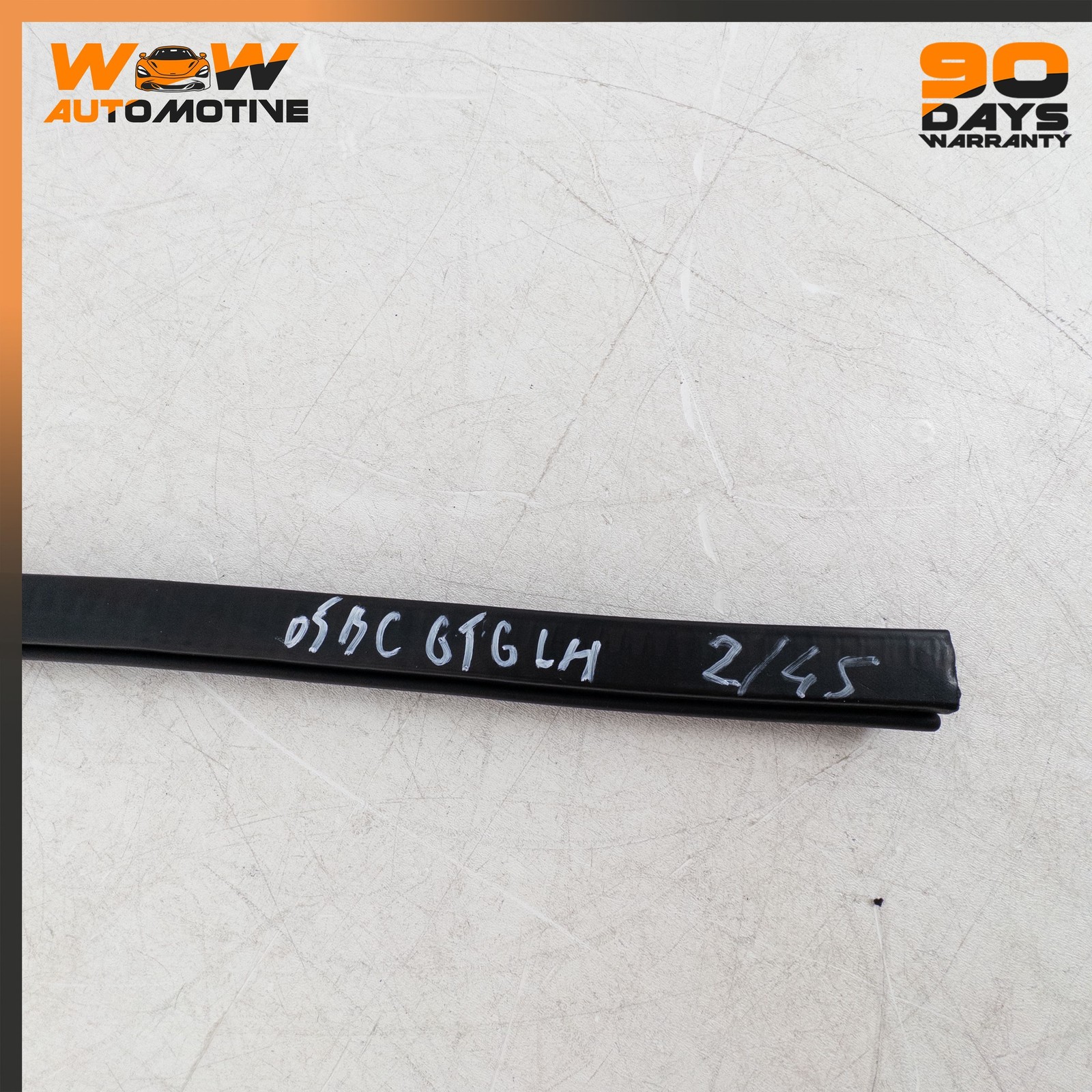 04-13 BENTLEY CONTINENTAL GT LEFT DRIVER SIDE LOWER DOOR SEAL RUBBER OEM
