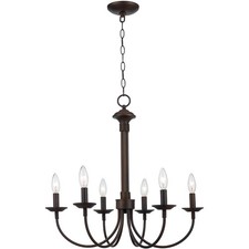 Trans Globe Lighting 9016-ROB Candle Chandelier Rubbed Oil Bronze