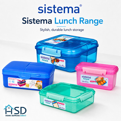 Sistema Lunch Food Storage Containers   Klip It Hot / Cold Lunch Boxes