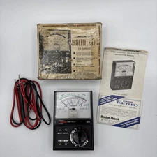 Vintage Micronta Radio Shack 22-201A Analog Multimeter 18 Range Multitester Box