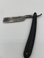 Antique Wade  Butcher Sheffield Notch Straight Razor Engraved 3  Blade Damage