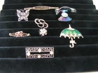 Vintage Lot of 9 Assorted Costume Jewelry Brooches