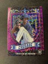 2021 Panini Chronicles - Crusade Triston McKenzie #2 Purple Velocity (RC)