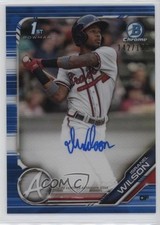 2019 Bowman Chrome Prospect Blue Refractor /150 Isranel Wilson #CPA-IW Auto 05gv