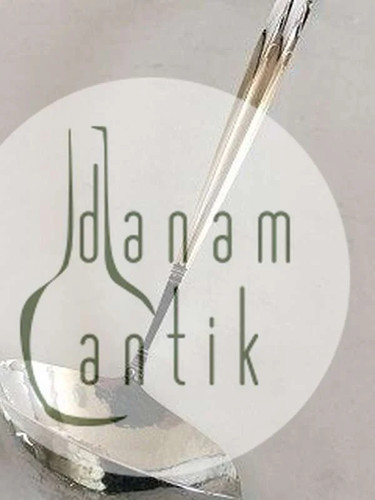 Georg Jensen Sterling Silver Acorn Gravy Ladle with Curved Handle No 129 - Picture 3 of 6