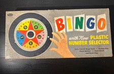 VTG WHITMAN BINGO GAME WITH PLASTIC NUMBER SELECTOR Open Box 5008