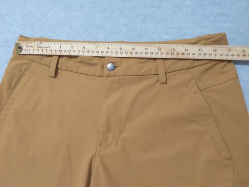 Lululemon Shorts Men's Size 36 Dark Khaki Tan 10" Inseam - Picture 5 of 8