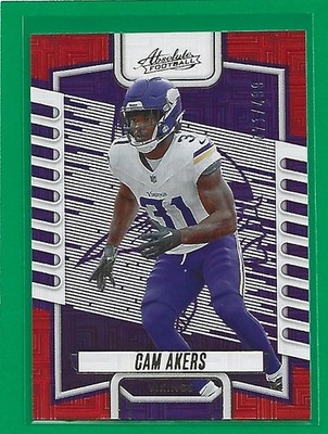 2023 Panini Absolute - Cam Akers #44 Red Squares 71/499 Minnesota Vikings 