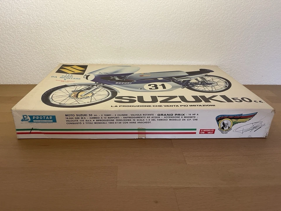 Protar 1:9 Suzuki 50cc Grand Prix – Vintage Modellbausatz- OVP- RAR! - Bild 2 von 4