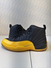 New No Box Nike Jordan 12 Retro Black University Gold Sneakers Sz 12 130690-070