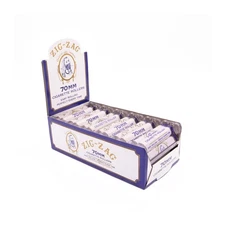 Zig-Zag Cigarette Roller 70mm | Classic Manual Rolling Machine 12ct Full Box