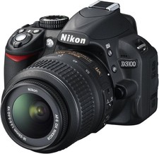 Nikon D D3100 14.2MP Digital SLR Camera - Black Kit w/ AF-S DX ED VR G 18-55mm