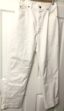 70's 80's Lee Women's Jeans White Retro Straight Leg High Vintage Sz 11 Waist 28
