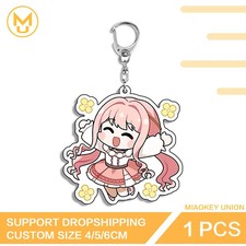 Genshin Impact Double Sided Acrylic Keyring Multi Function Durable Keyring Toy