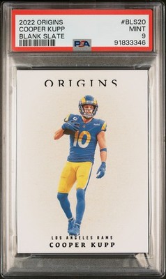2022 Panini Origins Blank Slate #BLS20 Cooper Kupp Blank Slate PSA 9