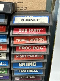 Mattel Intellivision 35pc Game Lot - Stadium Mud Buggies Tron Horse Racing