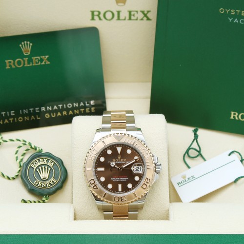 Rolex Yacht-Master 37 268621 Chocolate Dial Rose Bi-Metal 2023 Box & Papers
