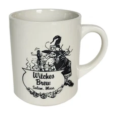 "Witches Brew" Cauldron Witch Salem Mass. Ceramic Coffee Mug