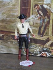Hartland Clay Hollister gunfighter figure with hat guns hang tag