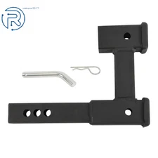 Adjustable Dual Ball Hitch Adapter 2 Inch Receiver 7.5 Inch Rise Drop 4000LB New