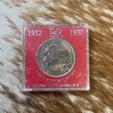 1952 - 1977 Silver Jubilee Crown Bailiwick Of Jersey Twenty Five Pence Coin