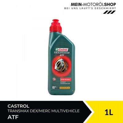 Castrol Transmax ATF Dex/Merc Multivehicle Automatikgetriebeöl JASO 1A 1 Liter