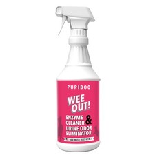 PUPIBOO Wee Out Pet Urine Enzyme Cleaner, Stain and Odor 32 Fl Oz Pack of 1 