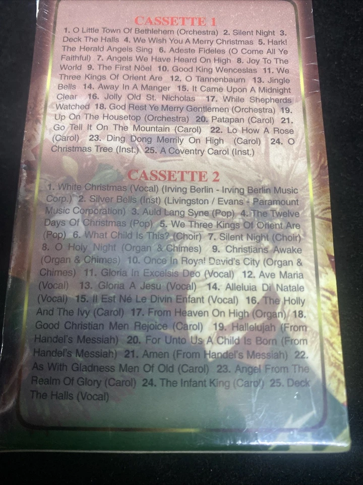 50 Golden Christmas Favorites 2 Cassettes New Tape Set Sealed Traditional Songs - Image 3 of 4