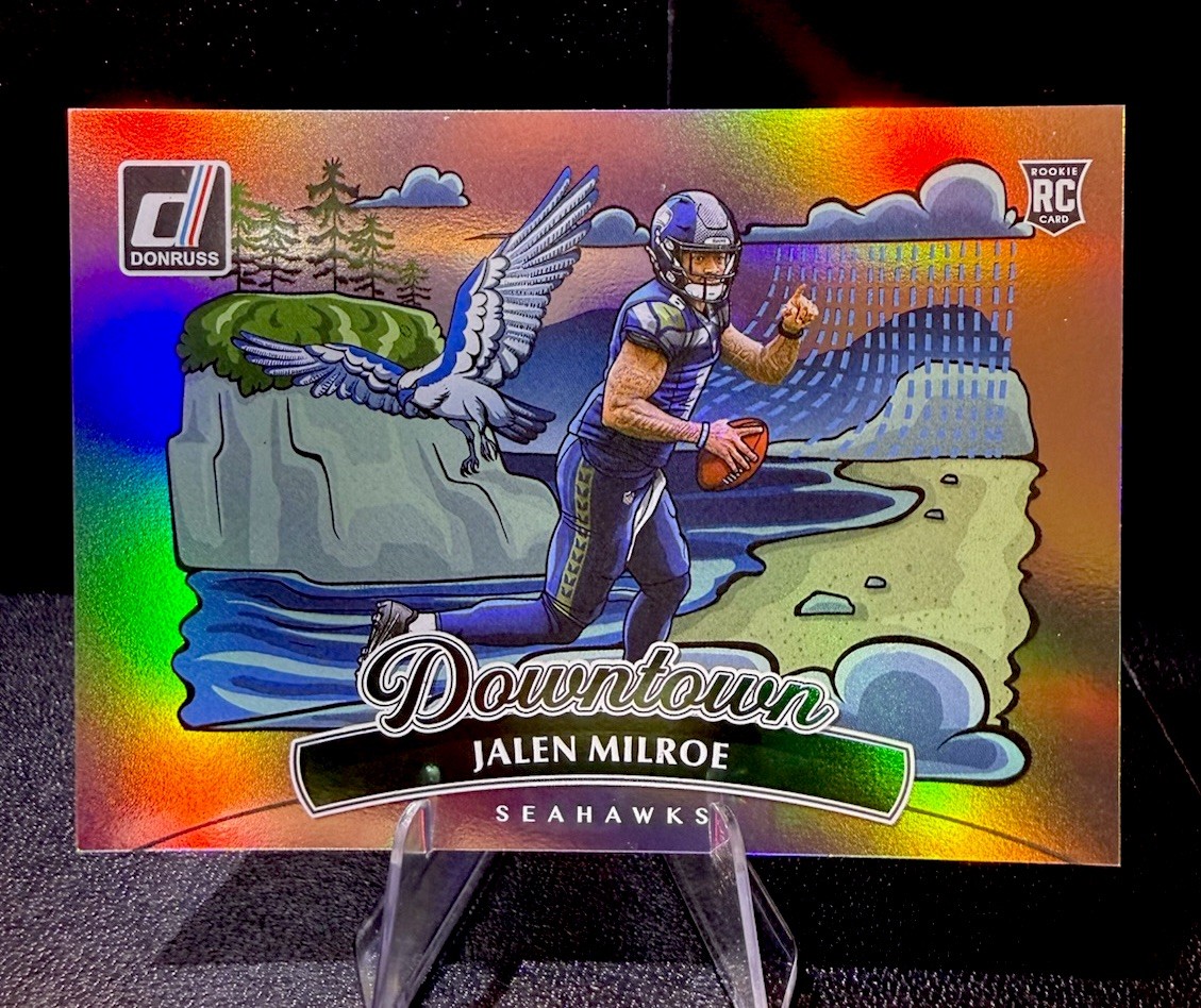 2025 Panini Donruss Downtown Horizontal JALEN MILROE Rookie Card (RC) #20