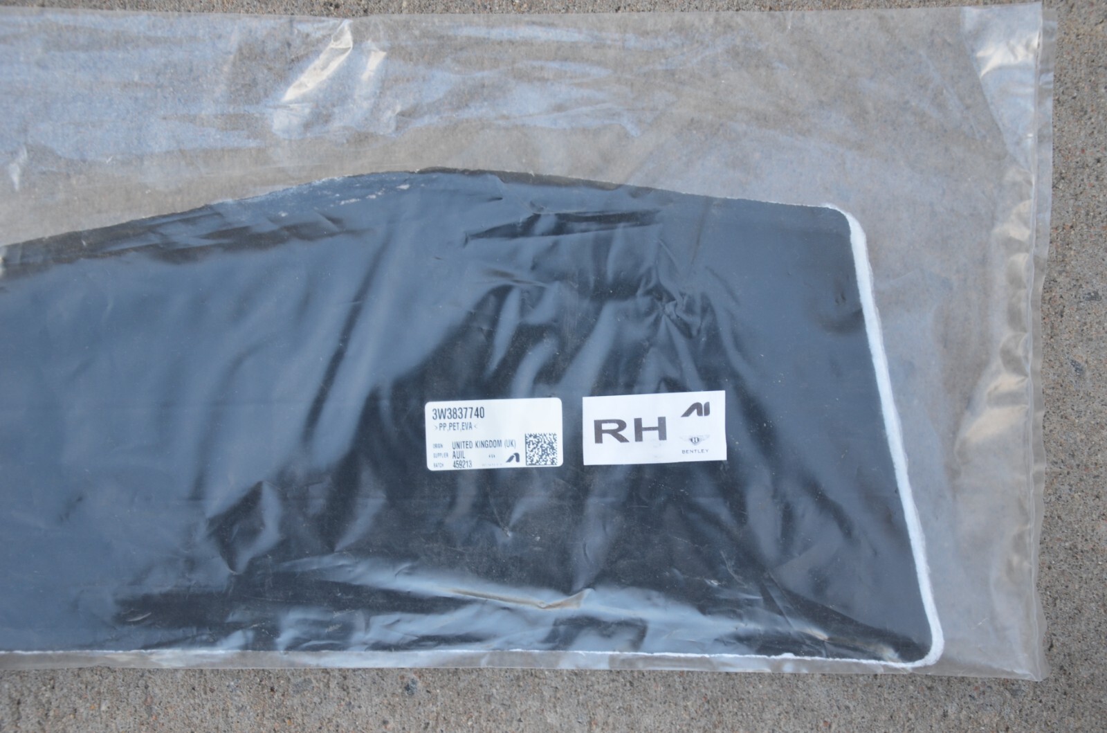 New Genuine Bentley Continental Right Door Noise Sound Insulation 3W3837740