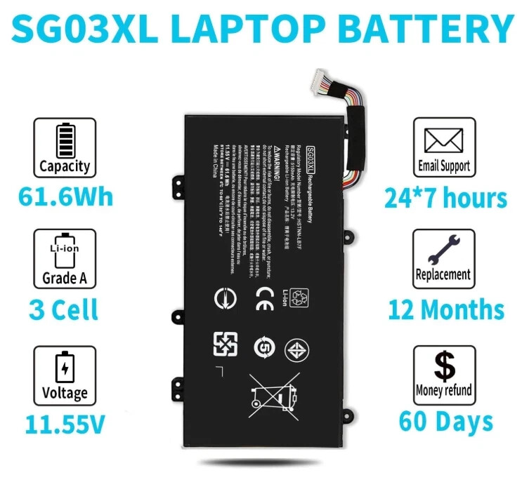 Großhanl SG03XL 849314-850 Akku für HP Envy M7 Serie M7-u109dx M7-u009dx Herst