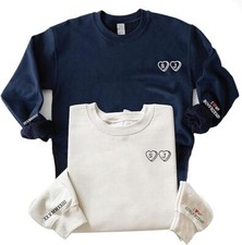 Matching Hoodies For Couples BF And GF, Custom Roman Numerals, Custom Hoodies Fo