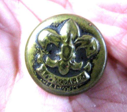 Antique Boy Scout Uniform Button-Be Prepared - Pat. 1911 - Picture 3 of 3