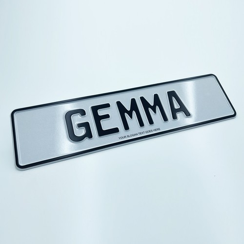 Small Pressed Metal Novelty Trucker Replica Car Show Number Name Plate 340x90mm - Picture 29 of 32