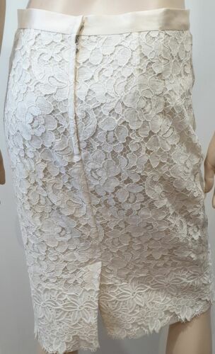 DOLCE & GABBANA White Cotton Crochet Formal 2PC Jacket & Skirt Suit IT44 UK12 - Picture 10 of 12