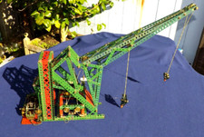Complete set of parts to make a Meccano model of a Luffing Crane as photographed