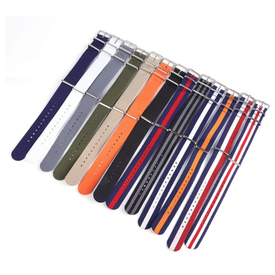 NATO Uhrenarmband 12. 14. 16. 18. 20. 22. 24 mm Nylon Textil Stoff Sport Band X1 - Bild 3 von 3