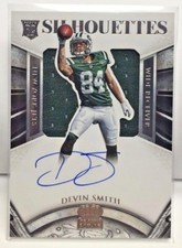 Devin Smith 2015 Panini Crown Royale Silhouettes Jersey RC on-card Auto #'d/299