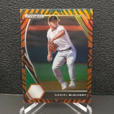 2021 PRIZM DRAFT PICKS DANIEL MCELVENY TIGER STRIPES PRIZM 49/99 BOSTON RED SOX