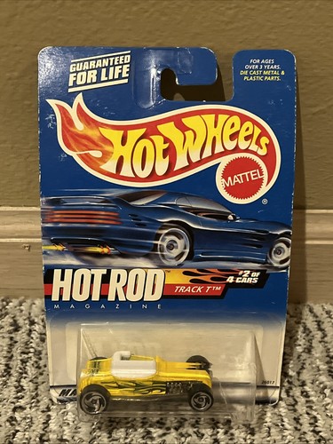 Mattel HOT WHEELS Hot Rod Magazine Yellow Track T Coupe - MOC!