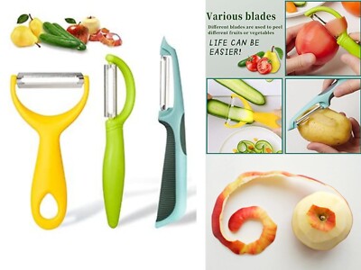 1x The Liham ANTI-RUTSCH Kartoffelschäler / Gemüse Obst, Lebensmittelschneider Schneider Messer
