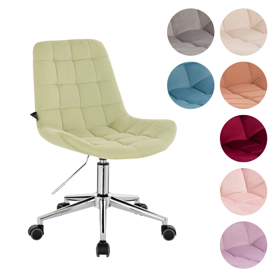 SVITA MICKY Bürostuhl für Kinder Schreibtischstuhl höhenverstellbar Samt