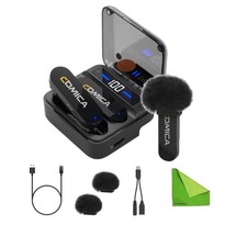 Vimo S-mi 2.4g Dual-channel Mini Wireless Lavalier Microphone With Charging C...