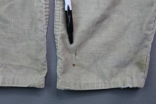 Vintage Herren einfache Taschen JC Penney Cord grau Scovill Distressed Größe 32x26 - Bild 7 von 12