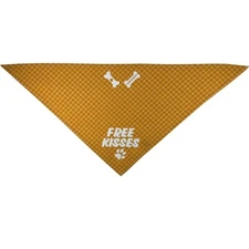 Texas Pet Company "Free Kisses" Dog Bandana Triangle Shape Adjustable Fit NEW