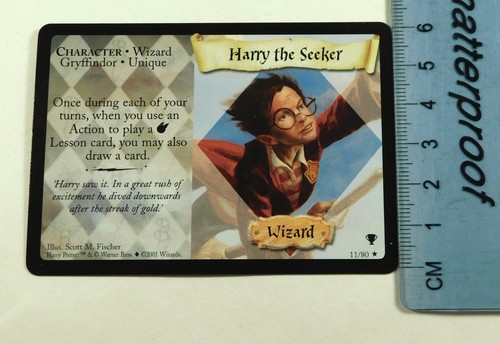 Harry Potter TCG Rare Quidditch Cup Card No 11/80 Harry The Seeker - Picture 6 of 6